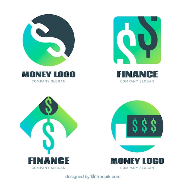 Money logos collection for companies