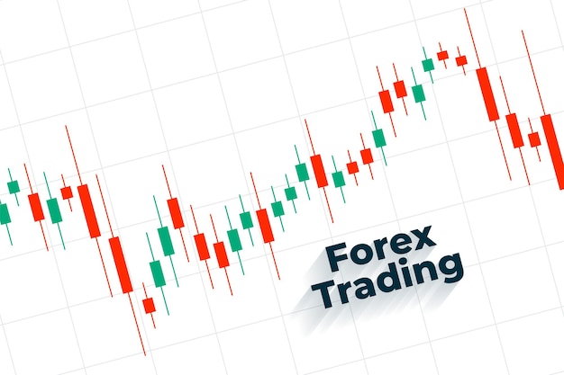 Free Vector money market graph background for global trading and investment