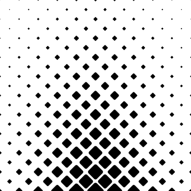 Monochromatic abstract square pattern background - geometric vector graphic design from diagonal rounded squares