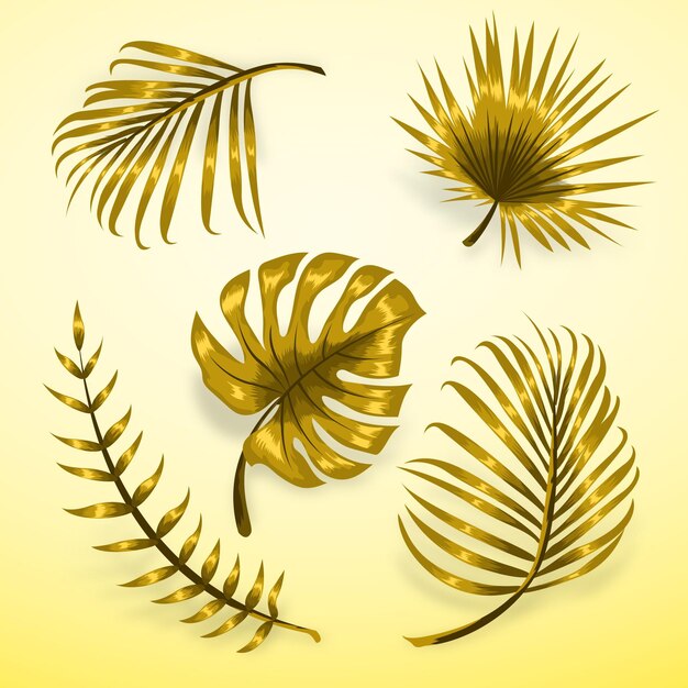 Monochromatic golden tropical leaves