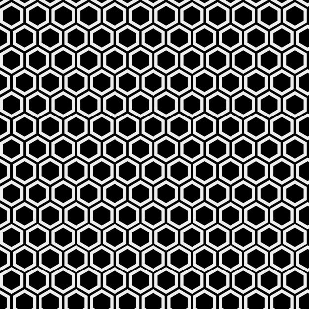 Free vector monochromatic hive pattern