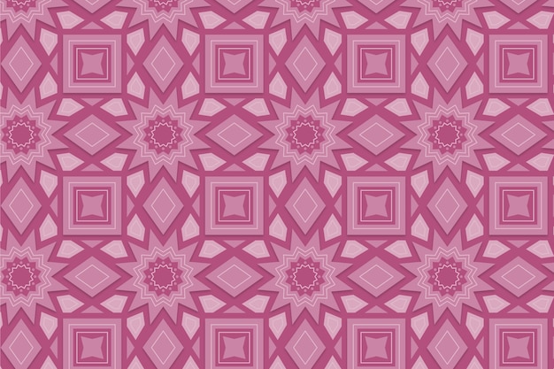 Monochromatic pink pattern with shapes