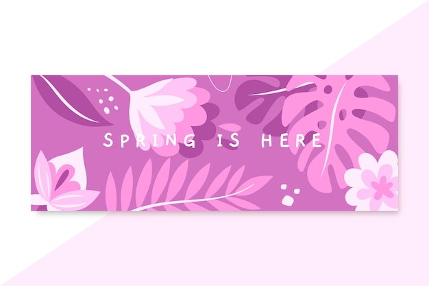 Monochromatic spring facebook cover