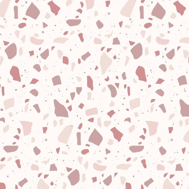 Monochromatic terrazzo pattern design