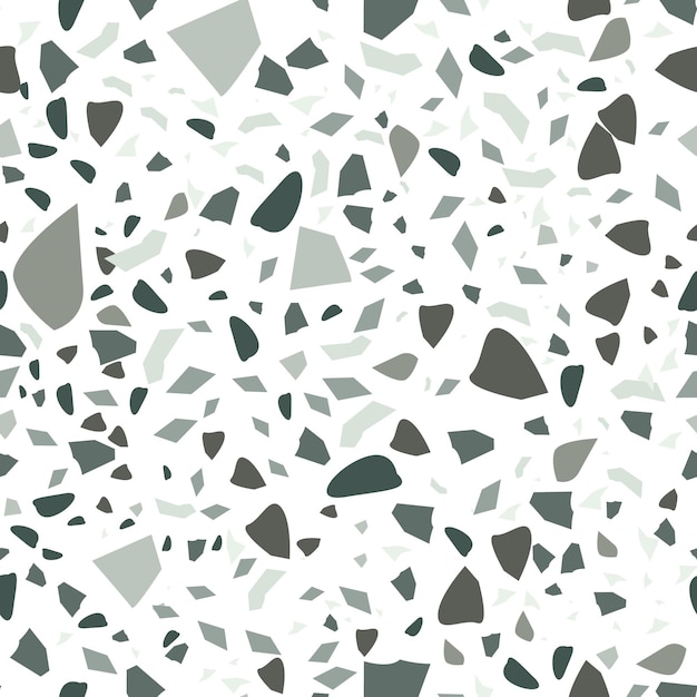 Free Vector monochromatic terrazzo pattern design