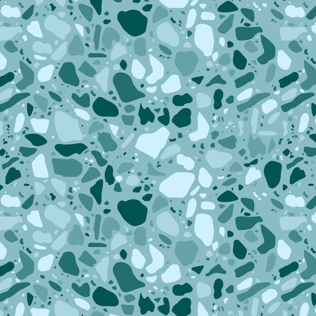 Monochromatic terrazzo pattern design