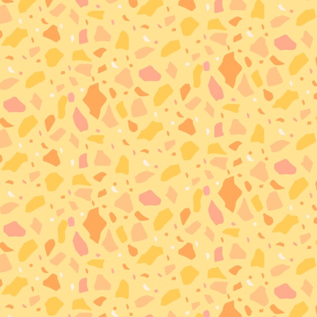 Monochromatic terrazzo pattern design