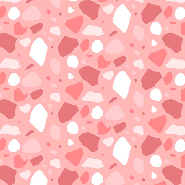 Monochromatic terrazzo pattern design