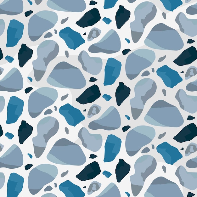 Monochromatic terrazzo pattern design