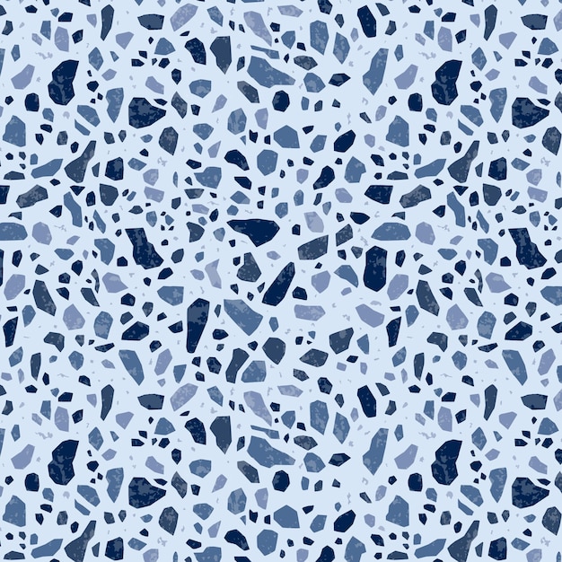 Monochromatic terrazzo pattern design