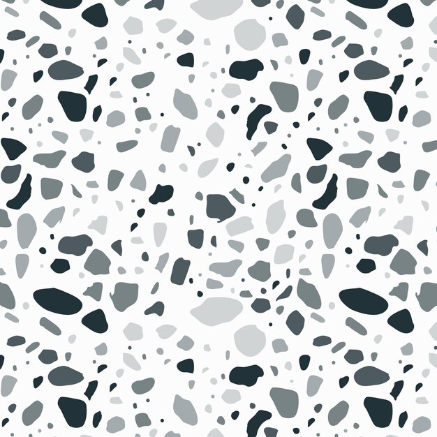 Monochromatic terrazzo pattern