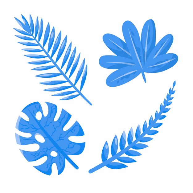 Monochromatic tropical leaves concept