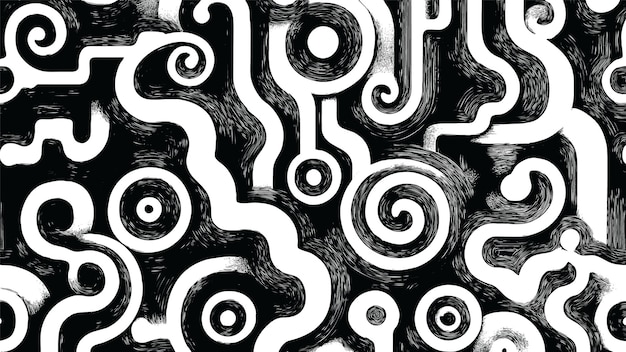 Free vector monochrome celtic artwork