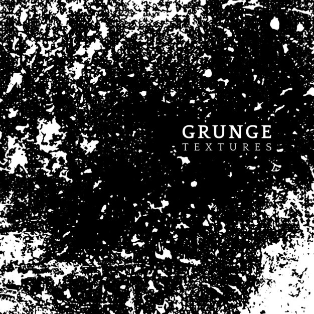 Monochrome grunge distressed texture vector