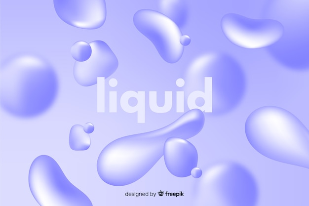 Monochrome realistic liquid effect background