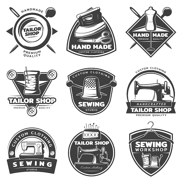 Monochrome Tailor badge Collection