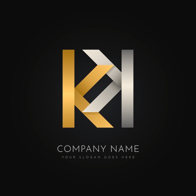 Monogram letter logo design template