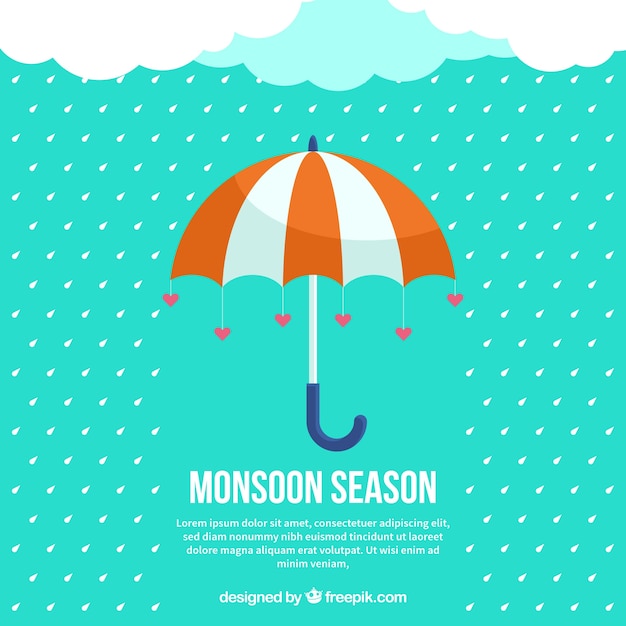 Free vector monsoon season background