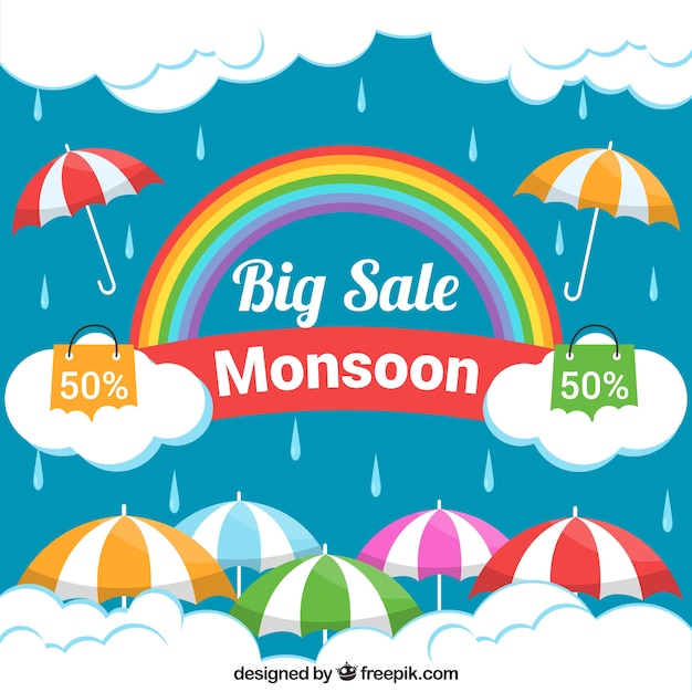 Monsoon season sale background