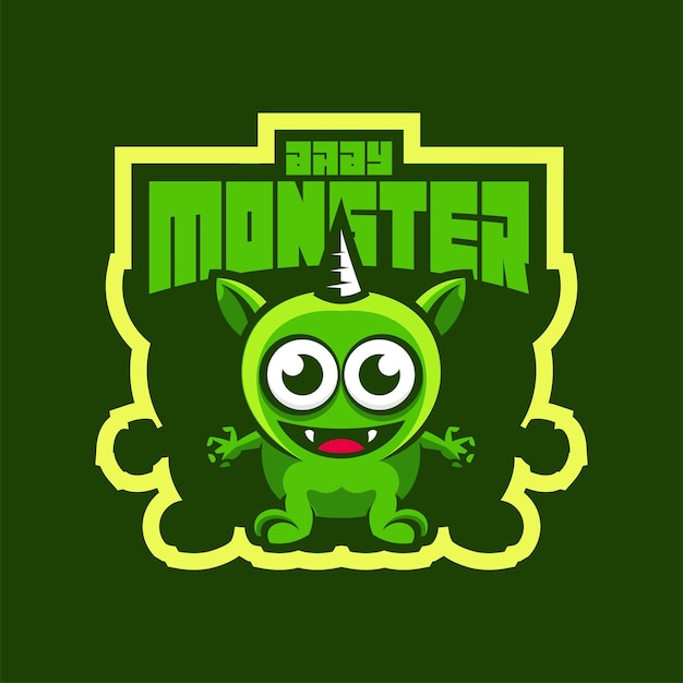 Free Vector monster esport mascot vector logo