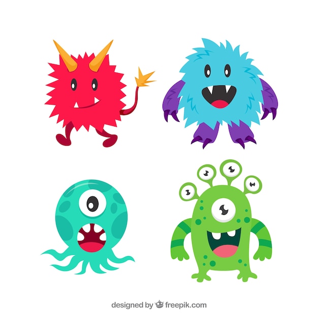 Free vector monster pack