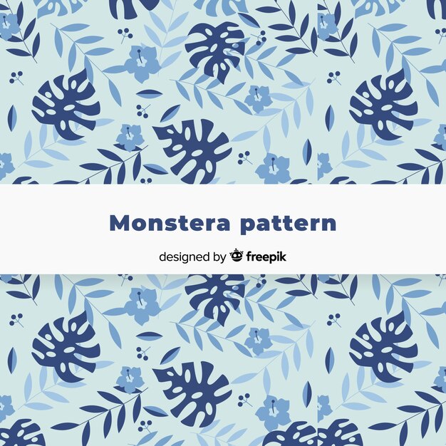 Monstera leaves background