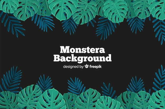 Free Vector monstera leaves