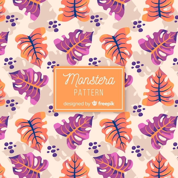 Free Vector monstera leaves