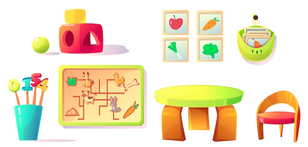 Montessori kindergarten equipment, toys, materials