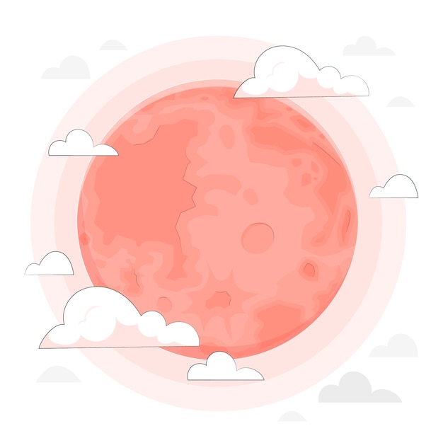 Moon concept illustration