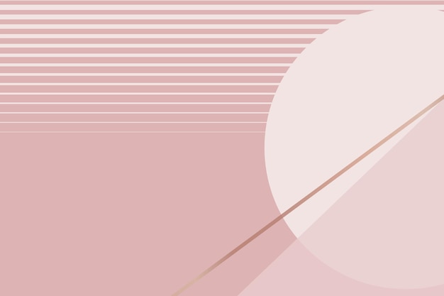 Moon geometric aesthetic background vector in nude pink