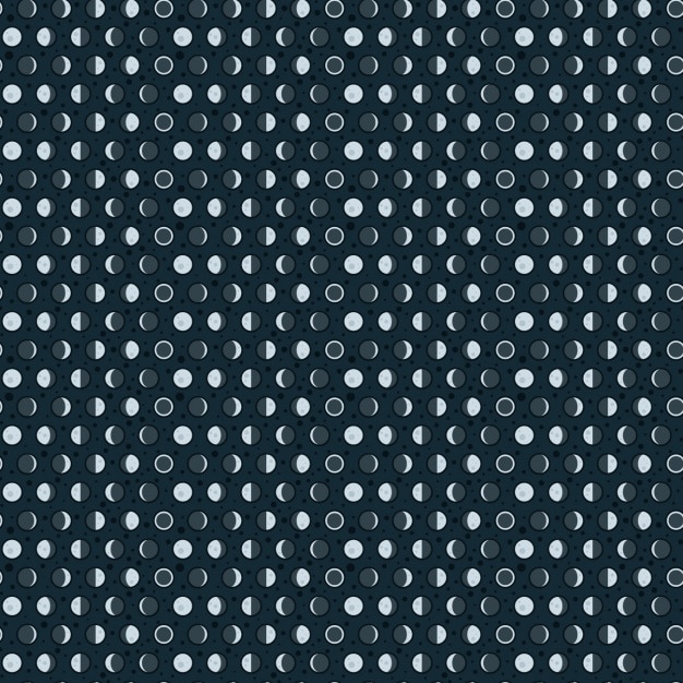 Free Vector moons pattern design