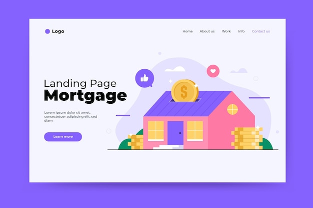 Mortgage landing page