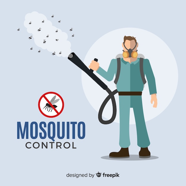 Free Vector mosquito control background