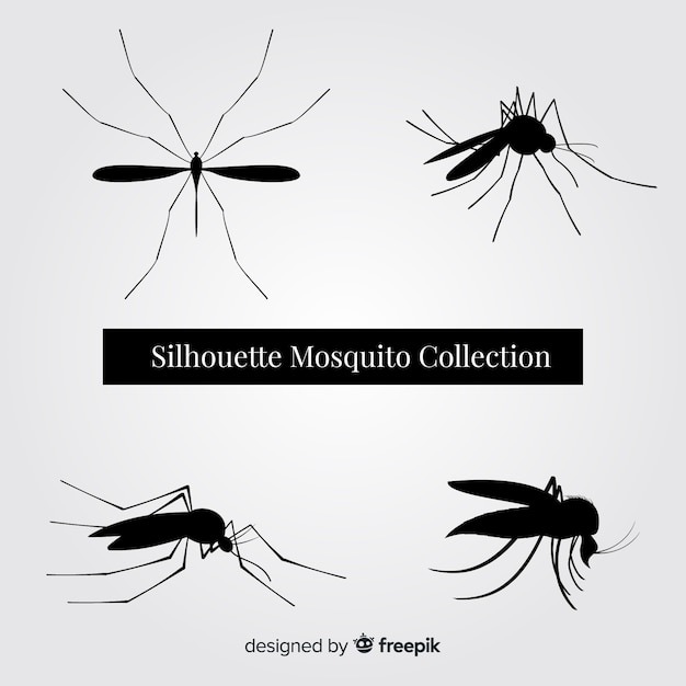 Free Vector mosquito silhouette pack