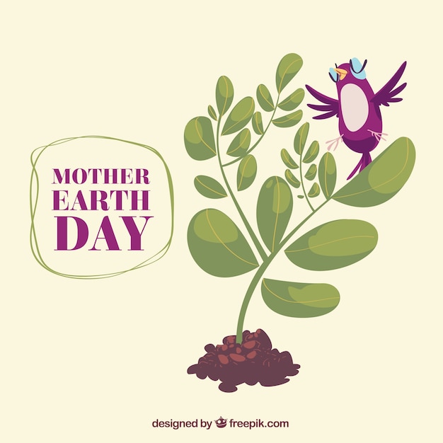 Free Vector mother earth day flat background