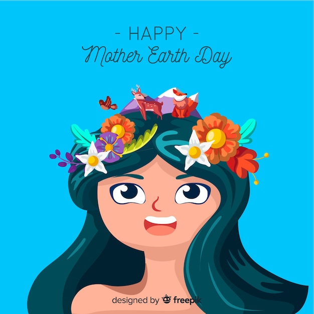 Free Vector mother earth day