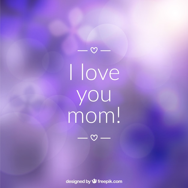 Mother's day background in blurred style