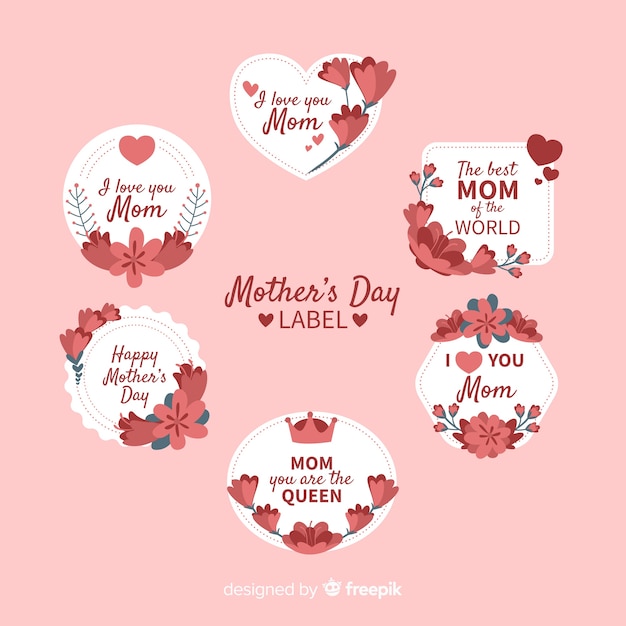 Mother's day badge collection