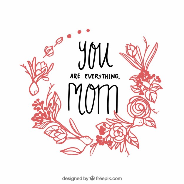 Mother's day floral background