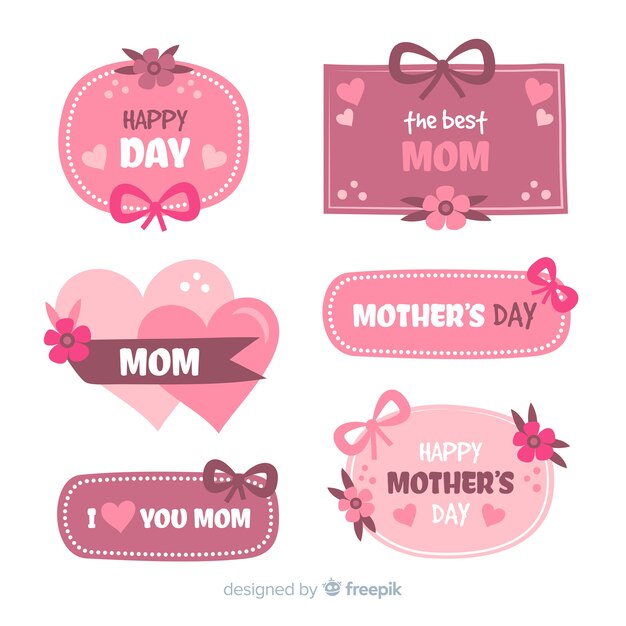 Mother's day label collection