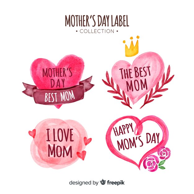 Mother's day label collection