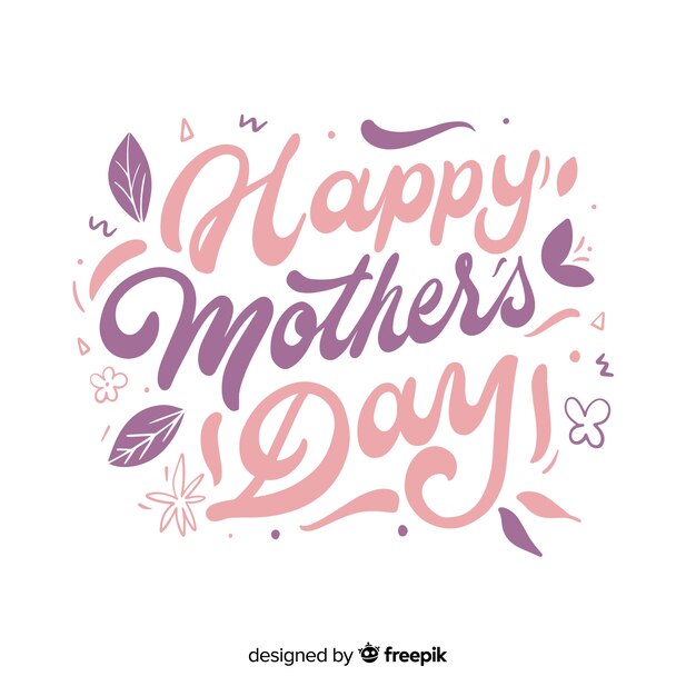 Mother's day lettering background