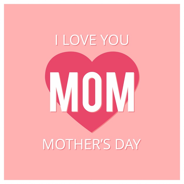 Free Vector mother's day lettering illustration