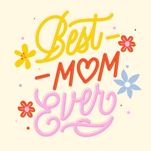 Mother's day lettering