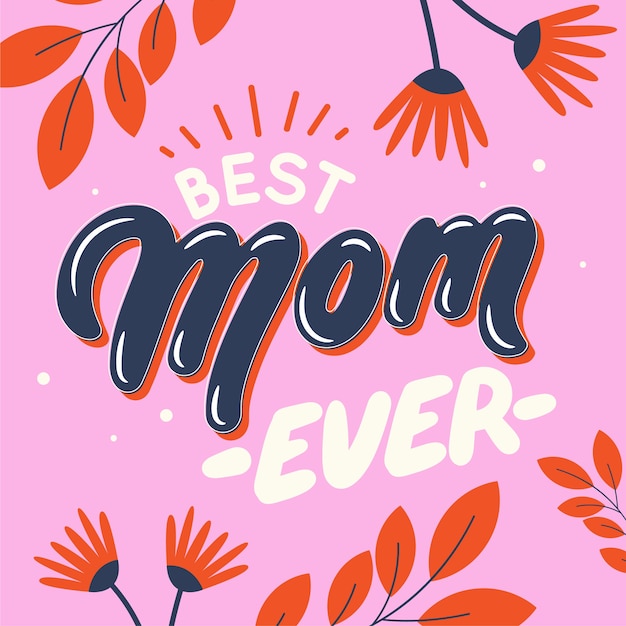 Free Vector mother's day lettering