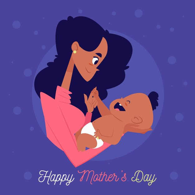 Mothers day illustrated design