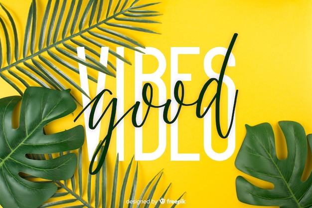 Motivational lettering on nature background