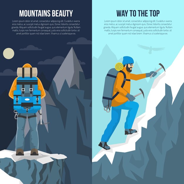 Mountaineering Flat Banner