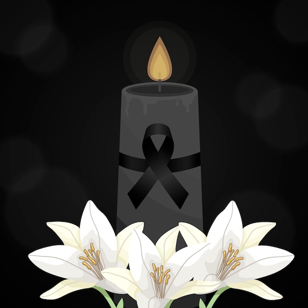 Mourning for the victims concept